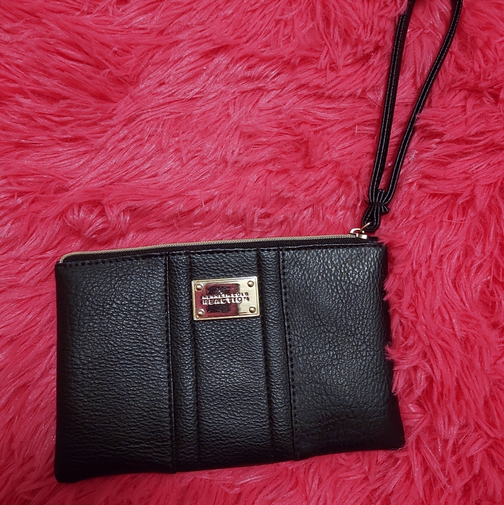 Black Kenneth Cole wristlet